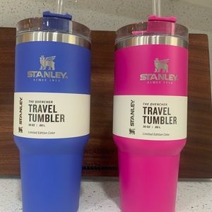 Stanley Periwinkle Envy and Ravishing Pink Tumblers